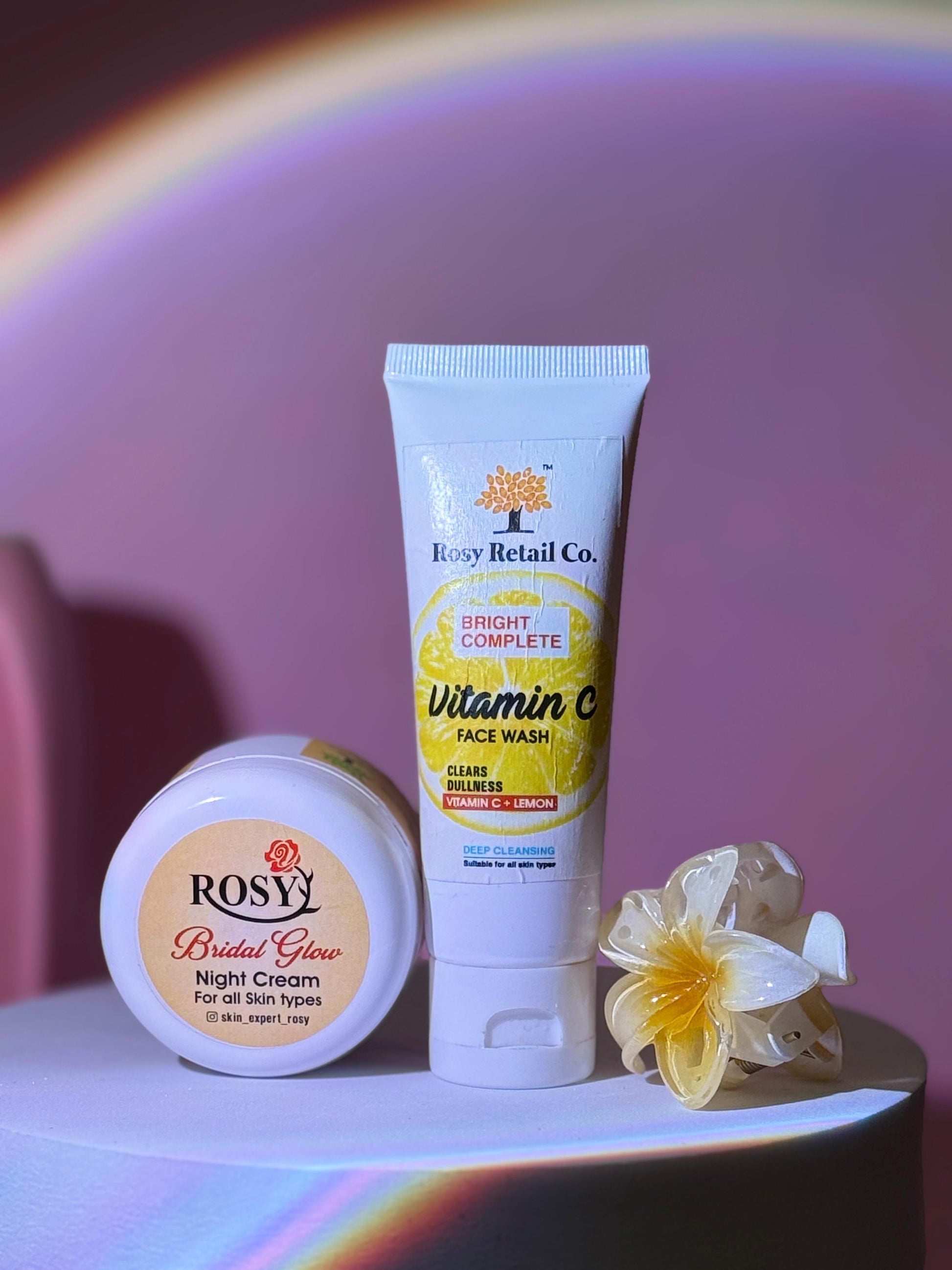 Bridal Glow Night Cream & Vitamin C Facewash Combo